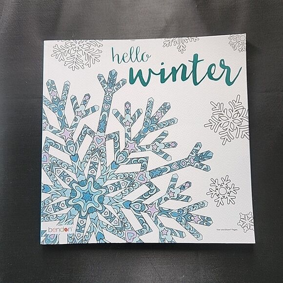 NEW Set 2 Adult Advanced Coloring Books Hello Winter Wonderland Elderly Senior - Picture 3 of 10